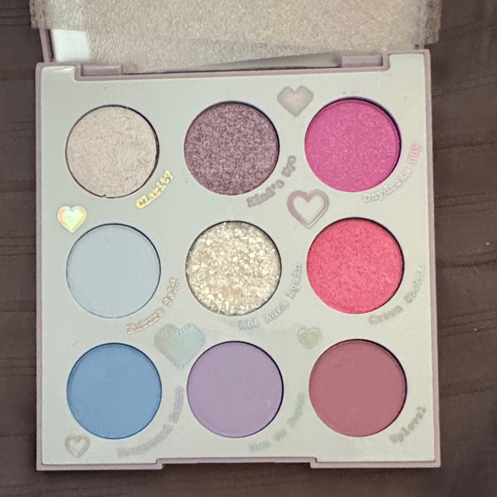 Colourpop In a trance Eyeshadow Palette with Pink and Blue Shades